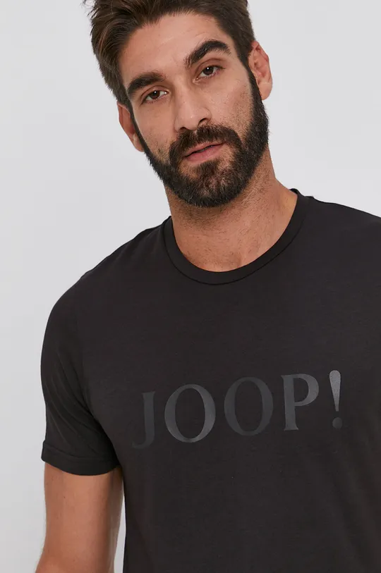 czarny Joop! t-shirt bawełniany Męski