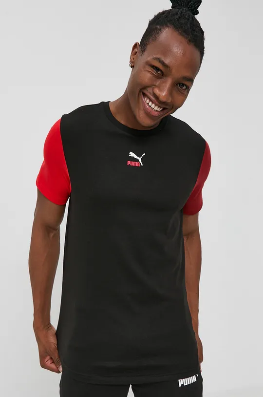 Puma T-shirt bawełniany 531516 czarny