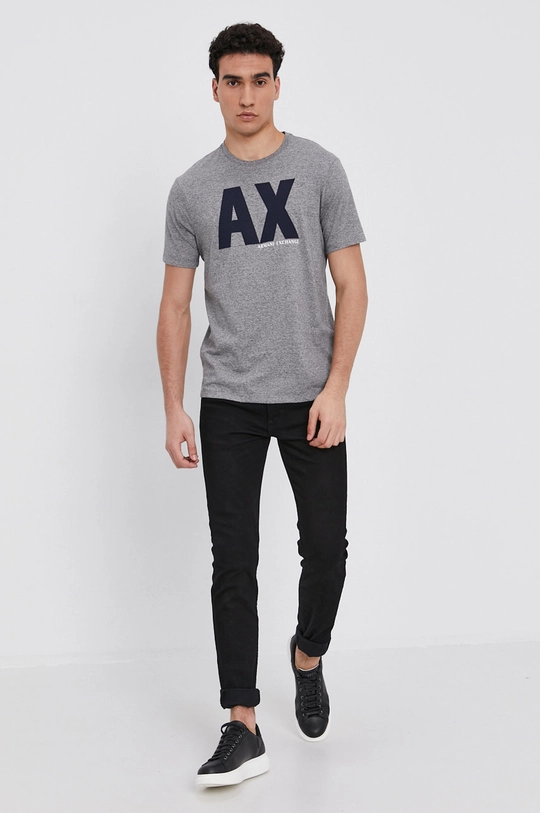 Armani Exchange T-shirt 6KZTFQ.ZJ6SZ szary