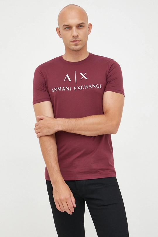 Bombažna kratka majica Armani Exchange  100 % Bombaž