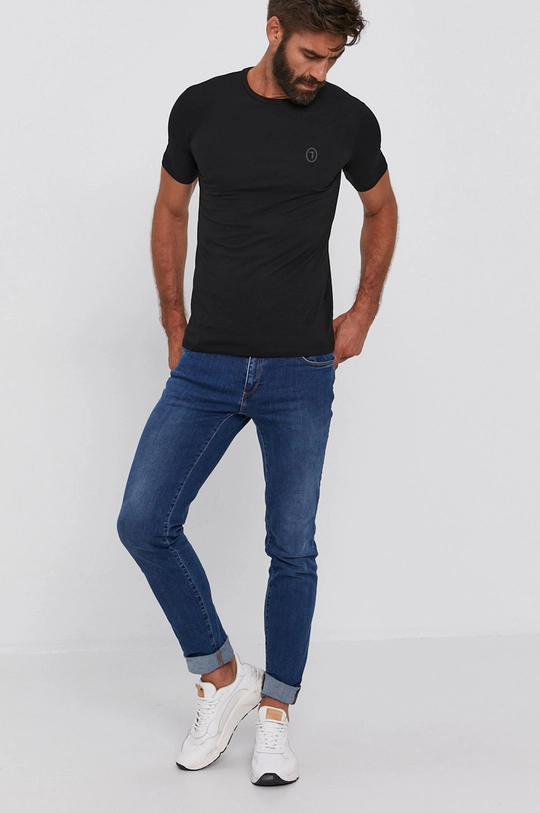 Trussardi T-shirt czarny