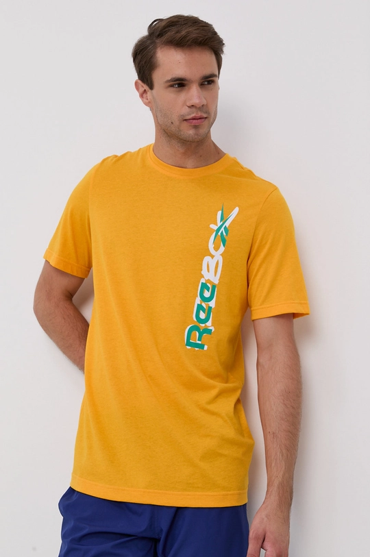 żółty Reebok T-shirt GS9016 Męski