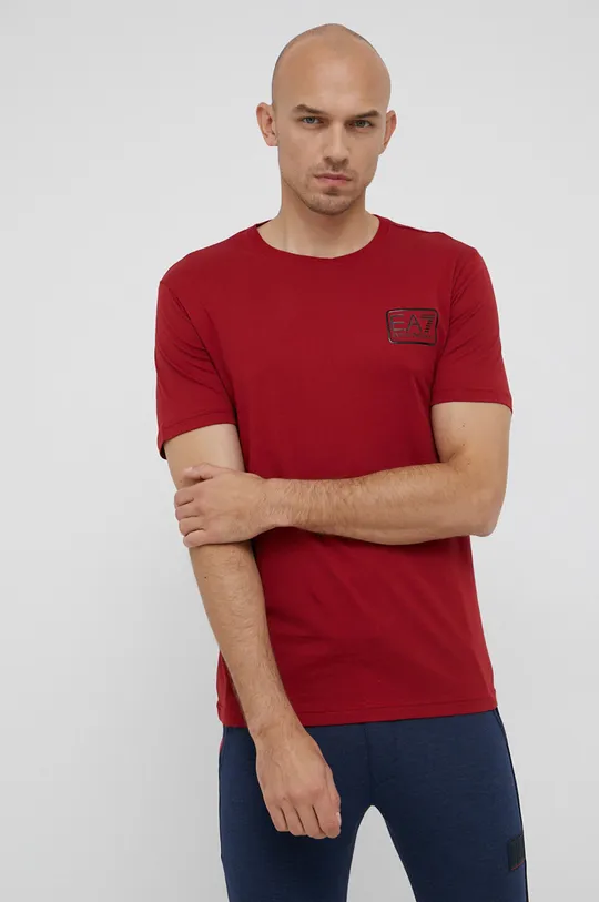 czerwony EA7 Emporio Armani T-shirt 6KPT05.PJM9Z Męski