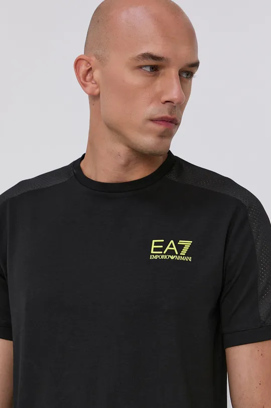 czarny EA7 Emporio Armani T-shirt 6KPT13.PJ6RZ Męski