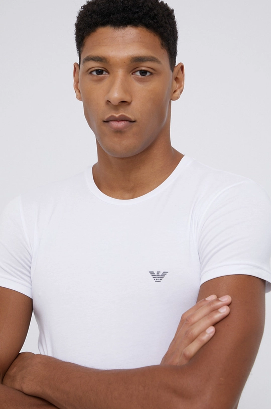 biały Emporio Armani Underwear T-shirt 111035.1A512 Męski