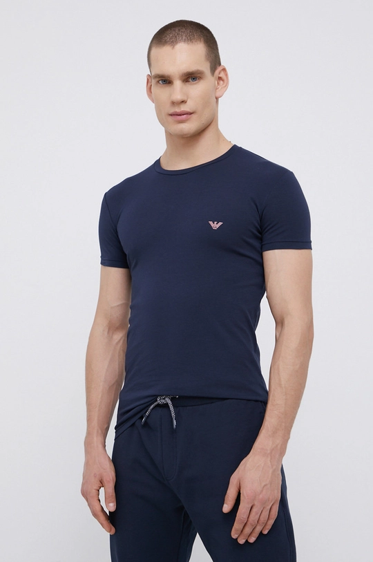 granatowy Emporio Armani Underwear T-shirt 111035.1A512 Męski