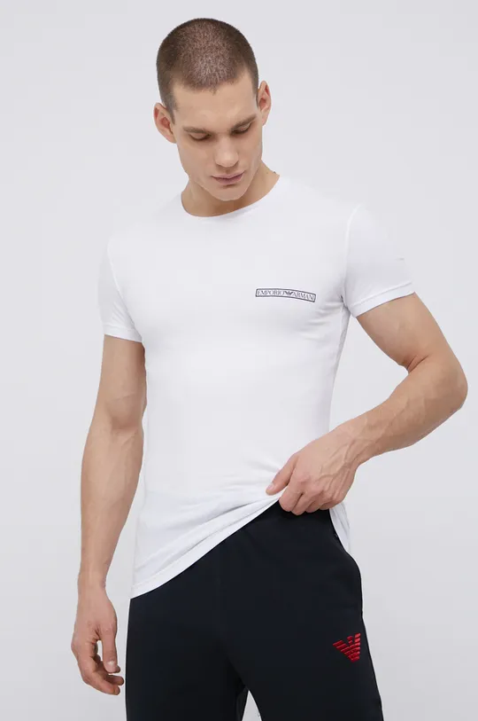 biały Emporio Armani Underwear T-shirt 111035.1A729 Męski