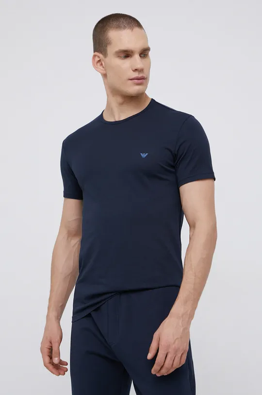 μπλε Βαμβακερό μπλουζάκι Emporio Armani Underwear Ανδρικά