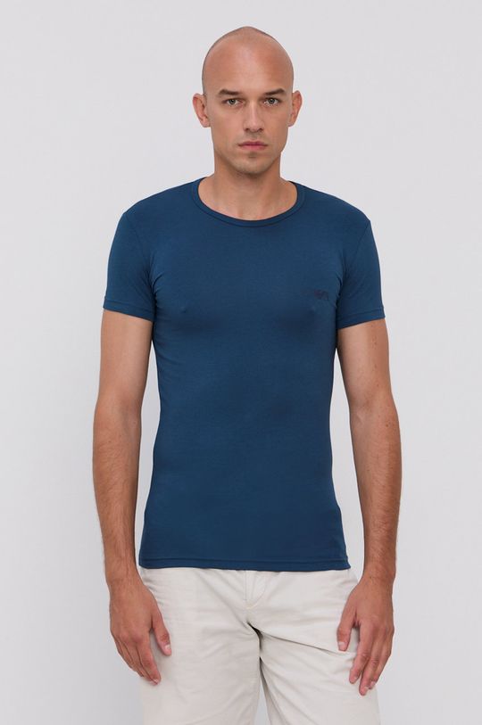 Emporio Armani Underwear T-shirt (2-pack) granatowy