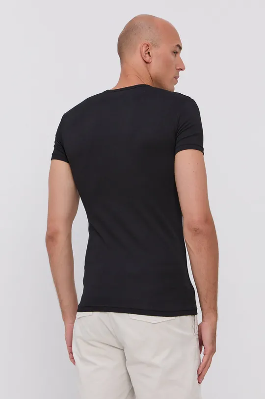 crna Majica kratkih rukava Emporio Armani Underwear (2-pack)