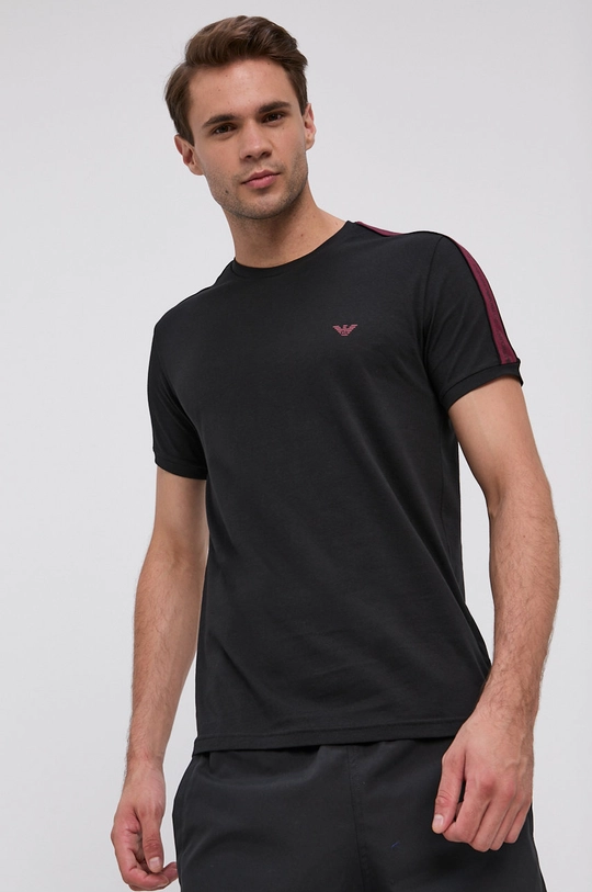 czarny Emporio Armani Underwear T-shirt 111890.1A717 Męski