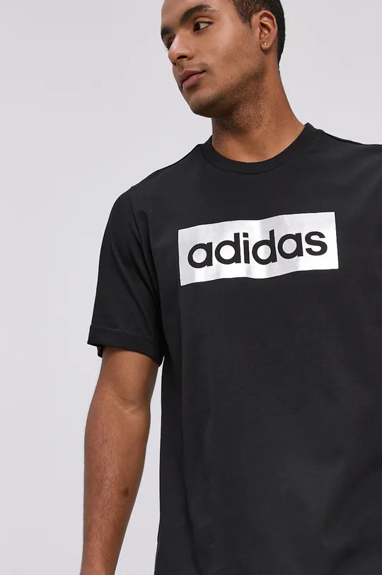czarny adidas T-shirt GS6282 Męski