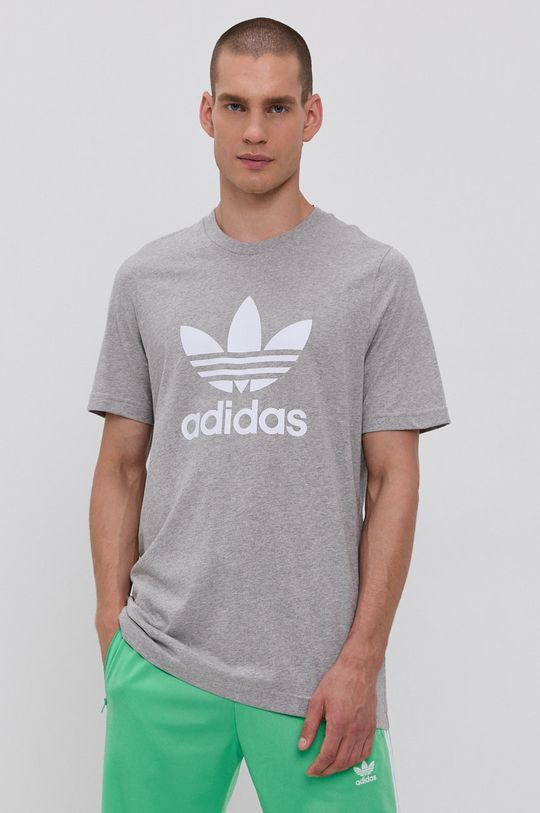 sivá Bavlnené tričko adidas Originals H06643