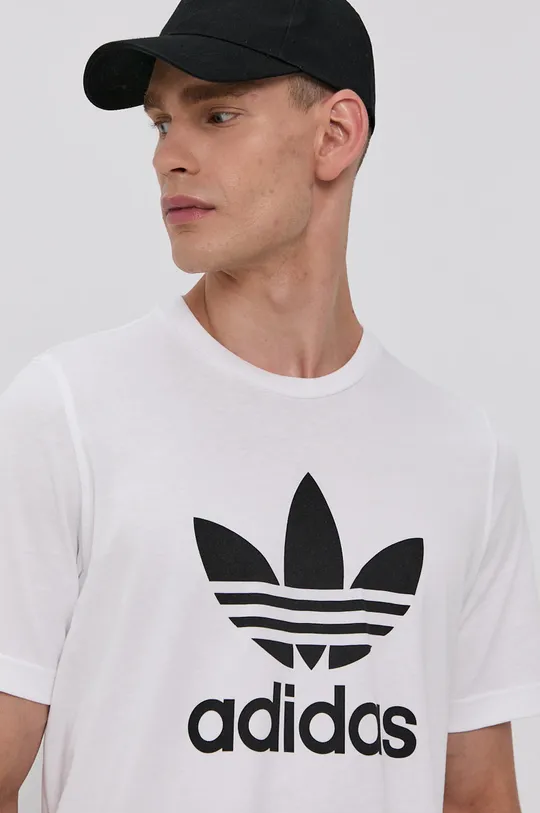 biały adidas Originals T-shirt H06644