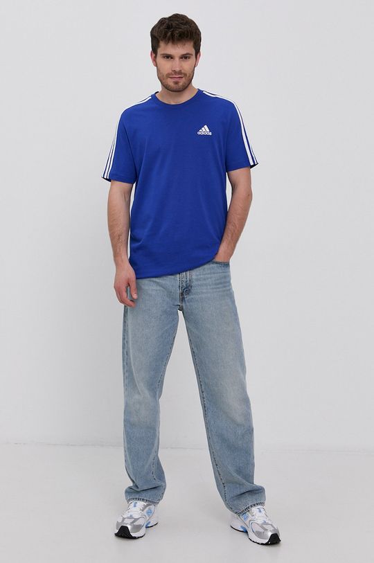 Tričko adidas H12177 modrá