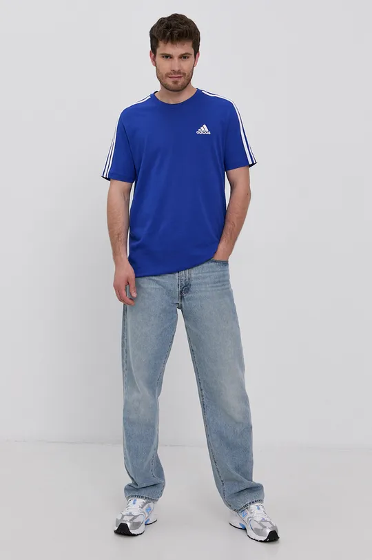 adidas T-shirt H12177 niebieski