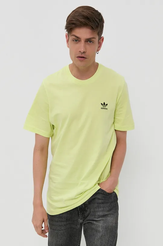 adidas Originals T-shirt bawełniany H34630 żółty