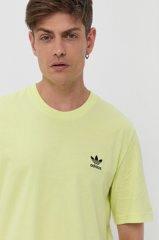 zlatna Pamučna majica adidas Originals