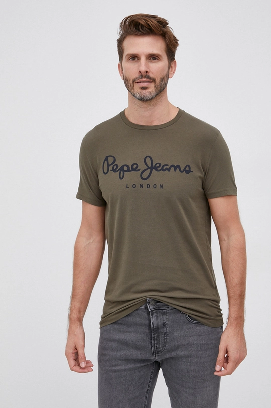 zielony Pepe Jeans T-shirt