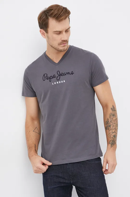Pepe Jeans T-shirt bawełniany szary