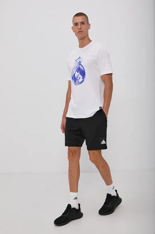 adidas Performance T-shirt bawełniany GR4261 biały
