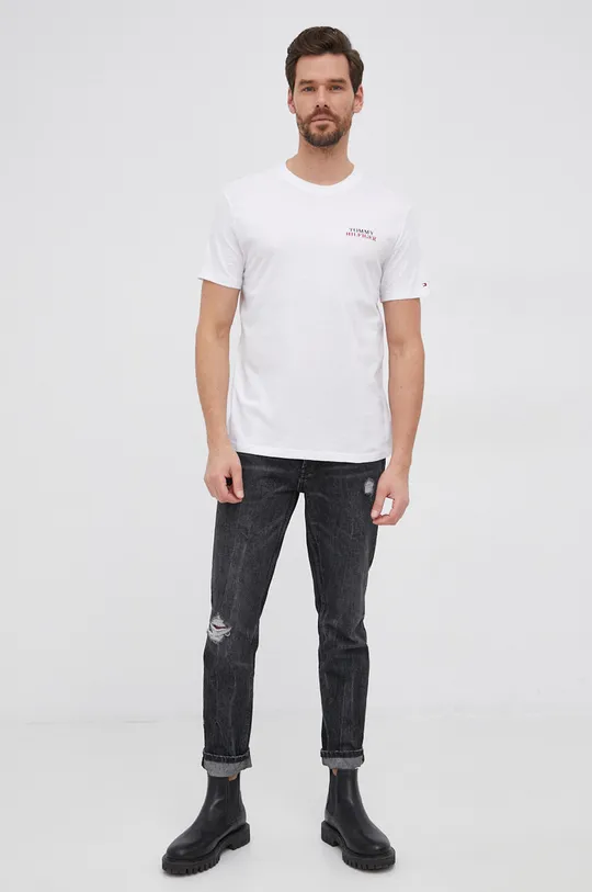 Tommy Hilfiger T-shirt bawełniany biały