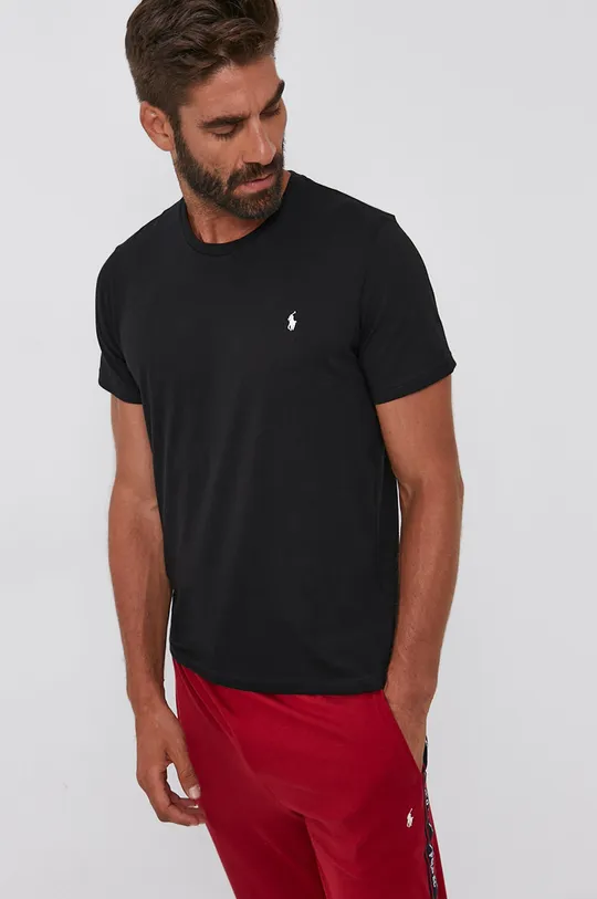 czarny Polo Ralph Lauren T-shirt bawełniany 714844756001