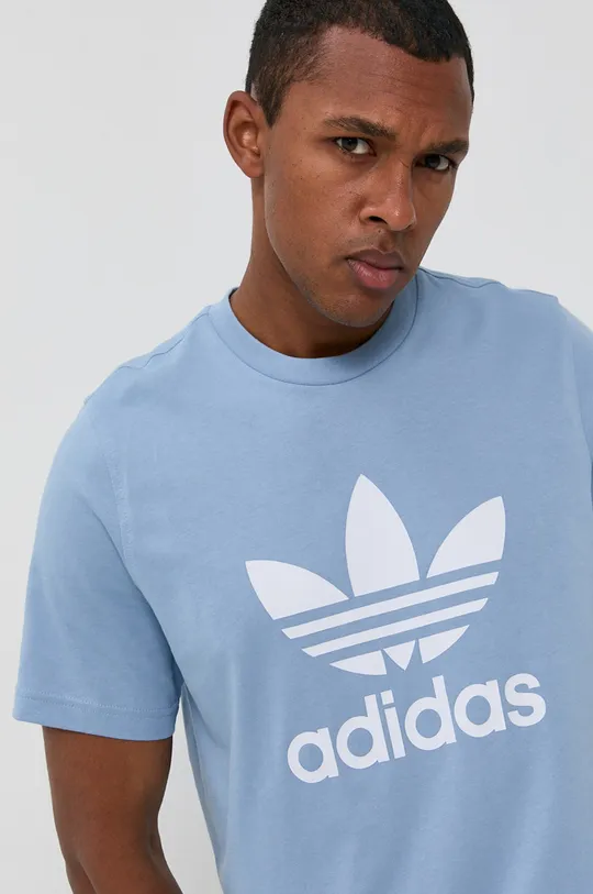 niebieski adidas Originals T-shirt bawełniany H06638