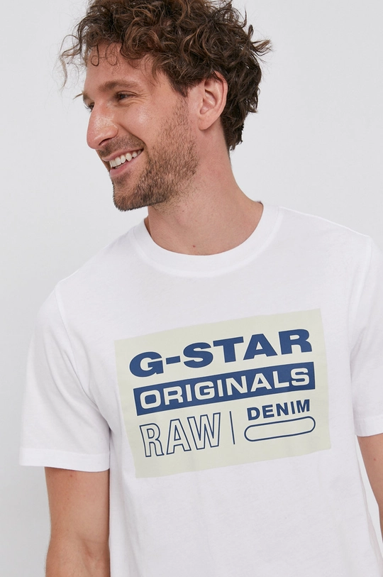 G-Star Raw T-shirt bawełniany D19863.336 Męski