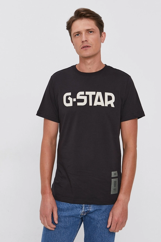 Хлопковая футболка G-Star Raw чёрный