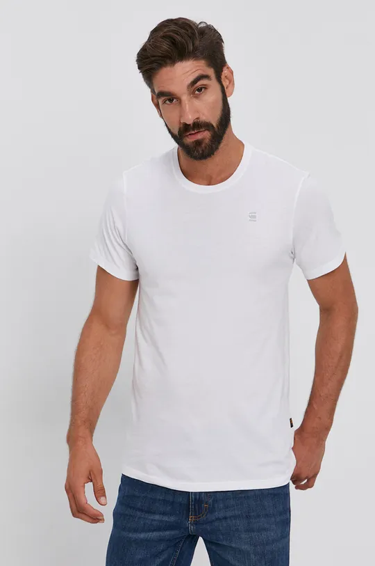 Хлопковая футболка G-Star Raw (2-pack) белый