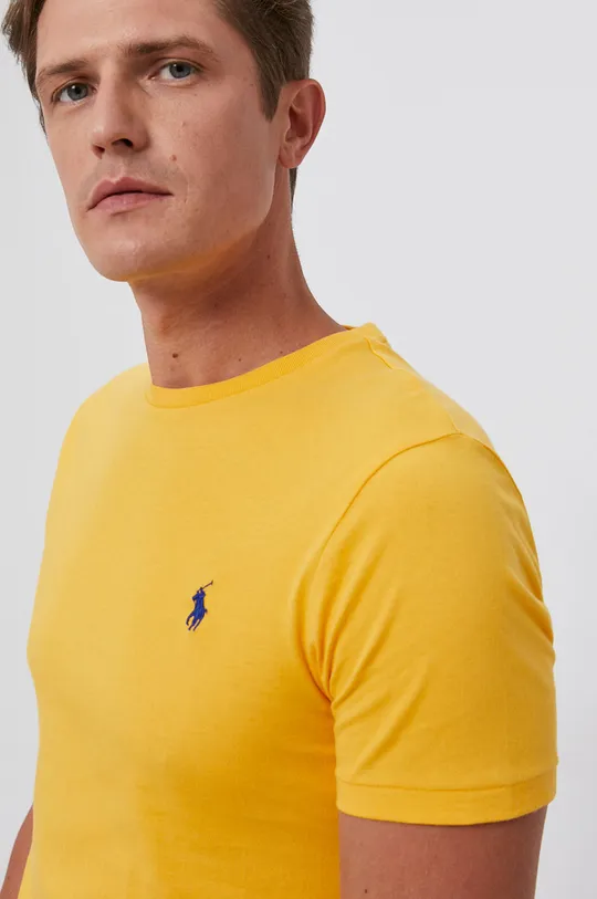 žltá Bavlnené tričko Polo Ralph Lauren