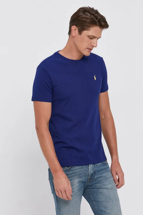 niebieski Polo Ralph Lauren T-shirt bawełniany 710671438234 Męski