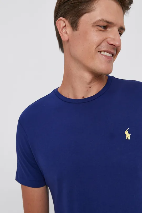 niebieski Polo Ralph Lauren T-shirt bawełniany 710671438234