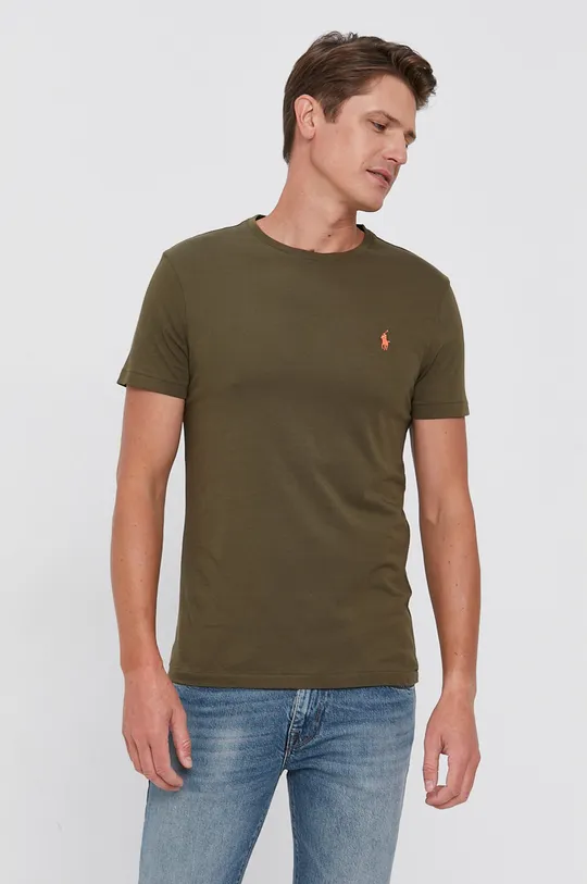 Polo Ralph Lauren T-shirt bawełniany 710671438236 zielony