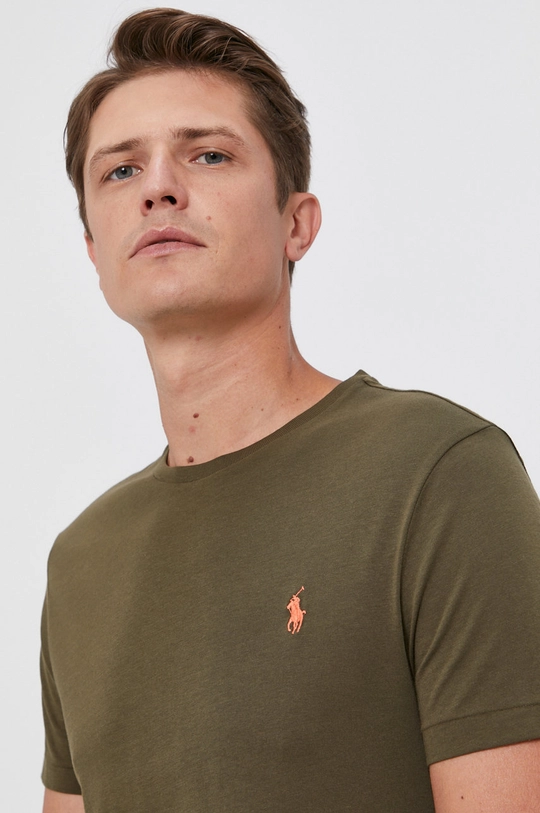 zielony Polo Ralph Lauren T-shirt bawełniany 710671438236