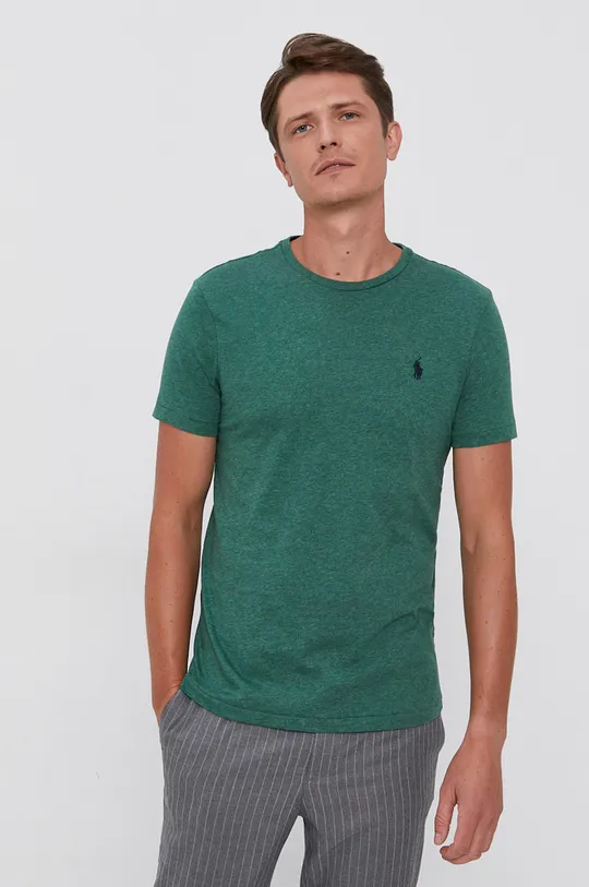 zelená Bavlnené tričko Polo Ralph Lauren Pánsky
