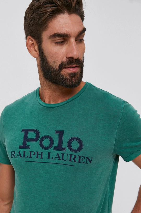 zielony Polo Ralph Lauren T-shirt bawełniany 710850540003