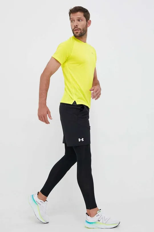 Μπλουζάκι για τρέξιμο Under Armour κίτρινο