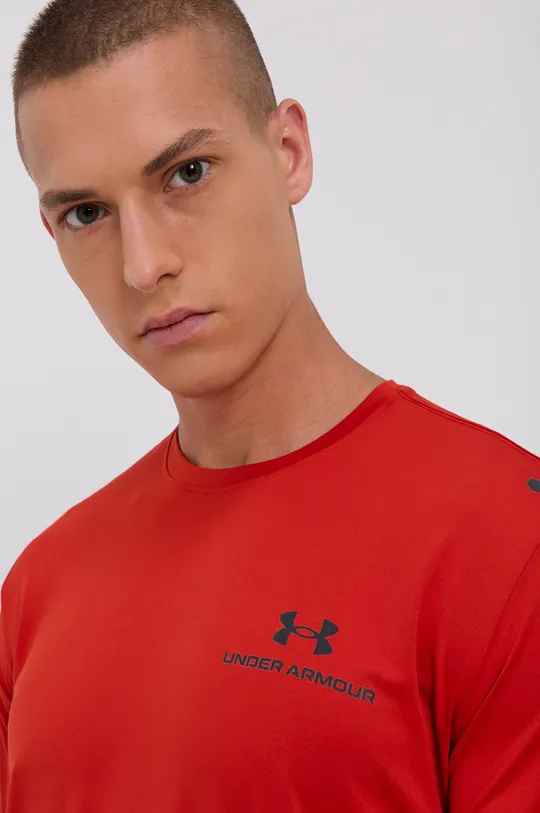 czerwony Under Armour t-shirt treningowy Rush Energy