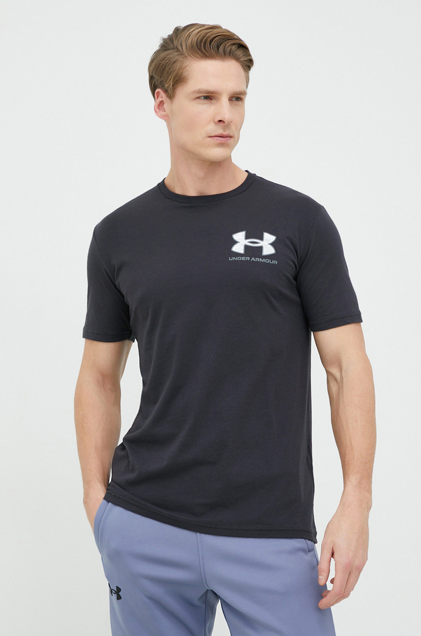 Футболка Under Armour чоловічий колір сірий візерунок | ANSWEAR.ua