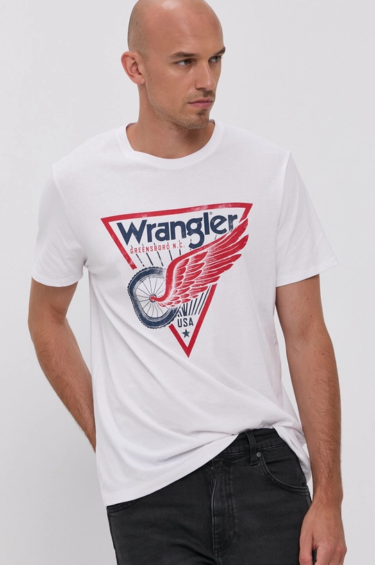 білий Футболка Wrangler