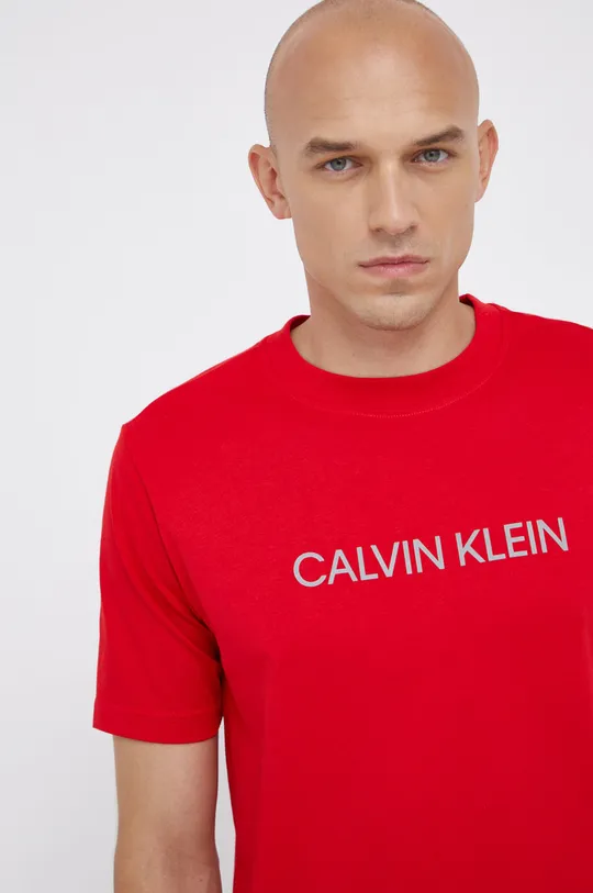 κόκκινο Μπλουζάκι Calvin Klein Performance