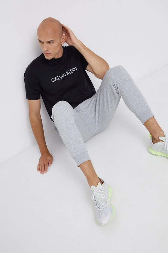 czarny Calvin Klein Performance T-shirt Męski