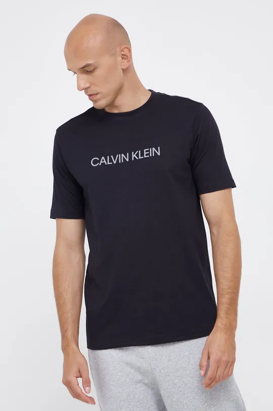 Μπλουζάκι Calvin Klein Performance μαύρο