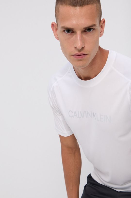 biela Tričko Calvin Klein Performance Pánsky
