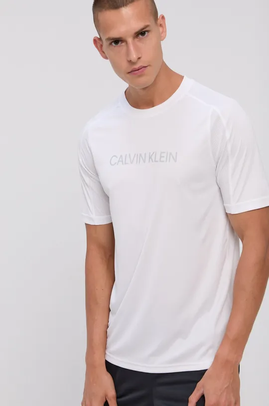 biela Tričko Calvin Klein Performance