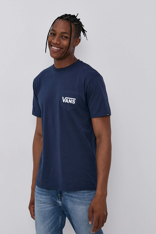 granatowy Vans T-shirt Męski