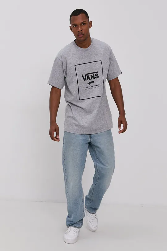 szary Vans T-shirt Męski