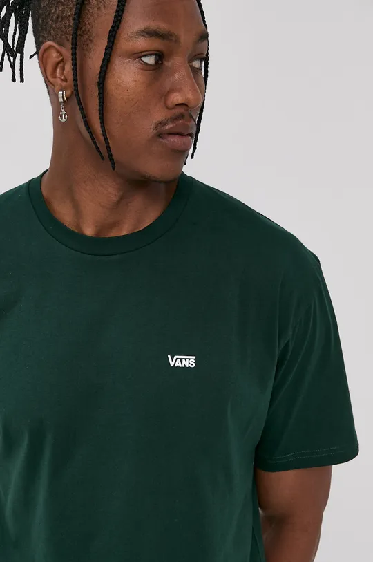зелений Бавовняна футболка Vans